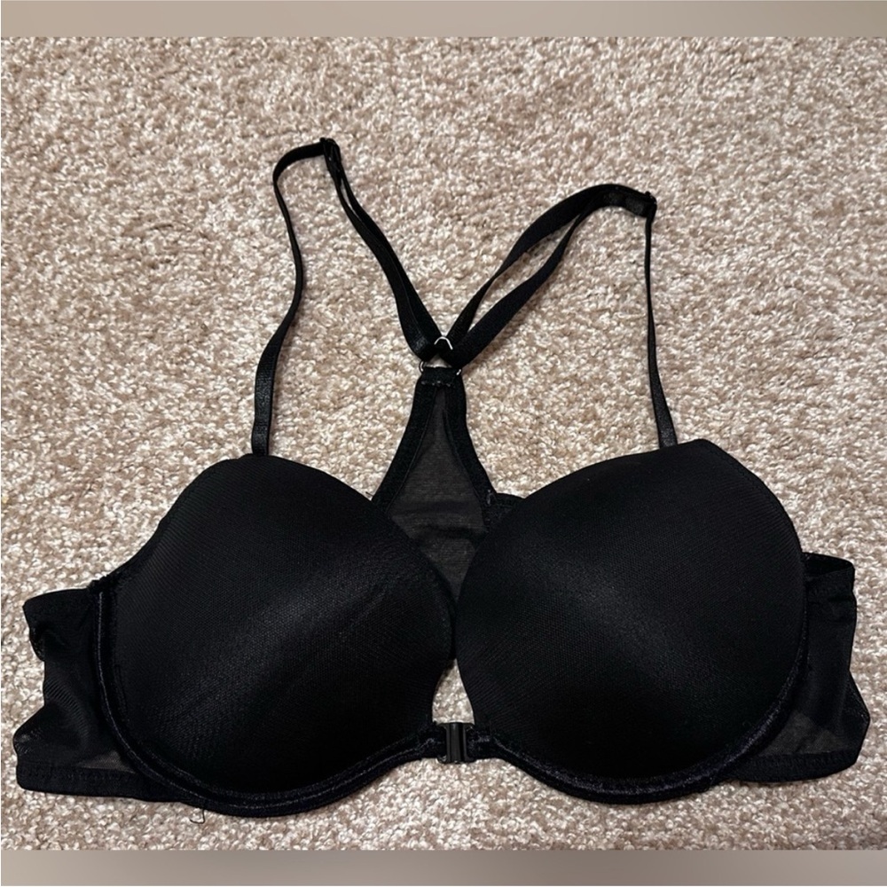 38B Black Fuchsia Elegant Black Women's Bra